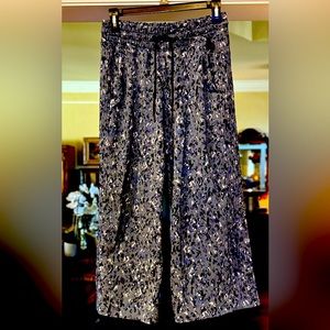 Athleta Avenue Wide Leg Crop Pant - captivate blue